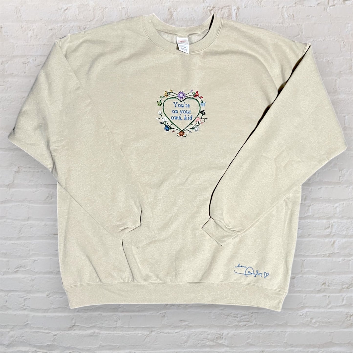 You’re On Your Own Kid Embroidered Sweatshirt