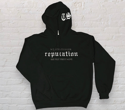 Why She Disappeared Reputation Embroidered Hoodie