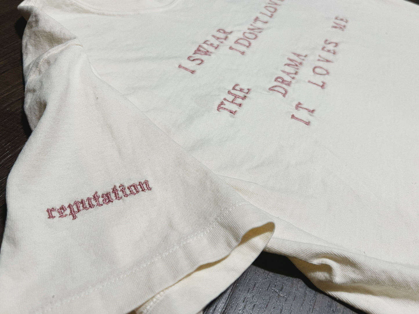 Rep Embroidered Lyric Tee