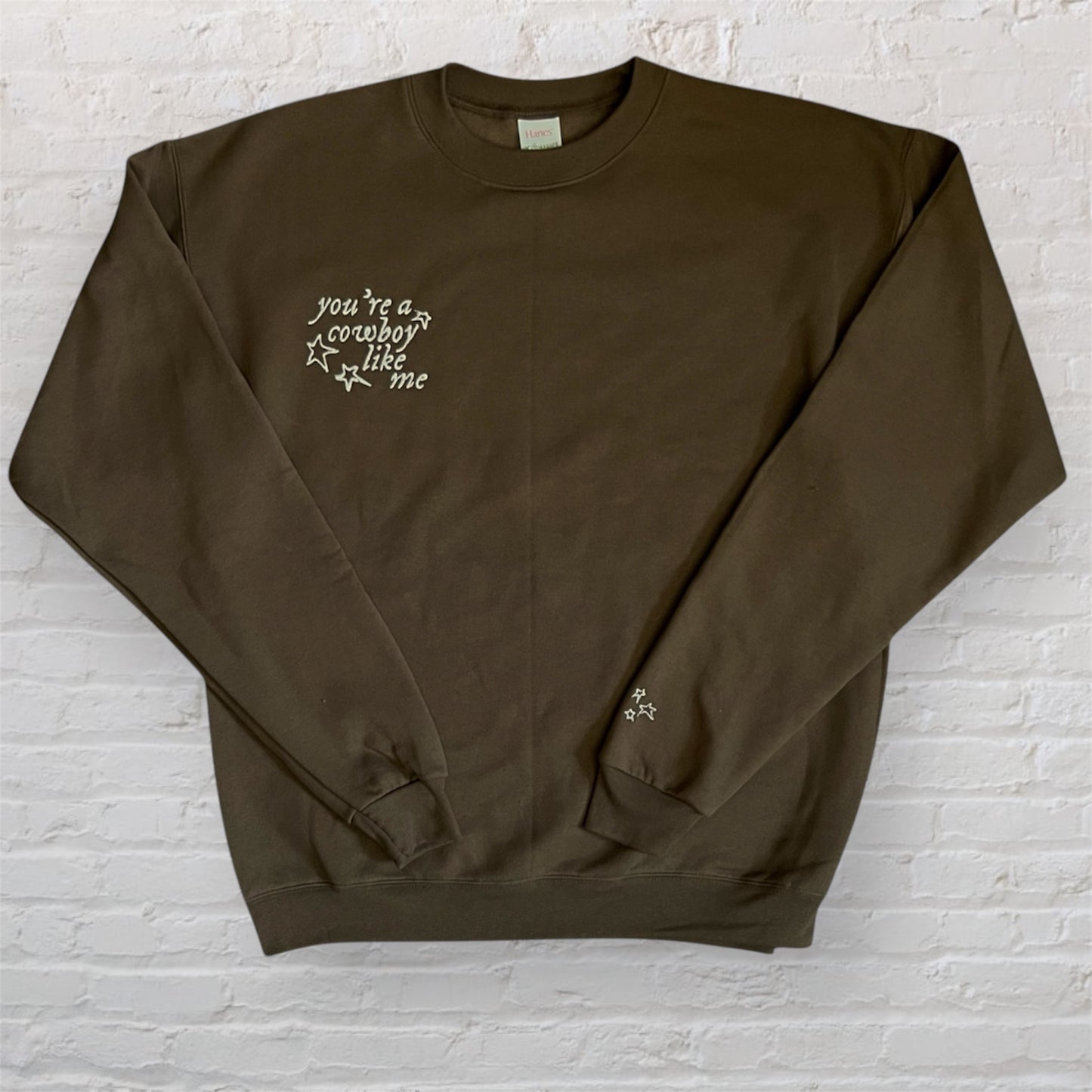 Cowboy Like Me Embroidered Sweatshirt