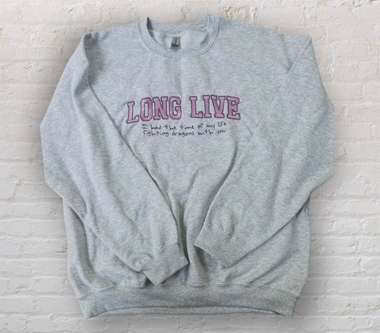 Long Live Embroidered Sweatshirt