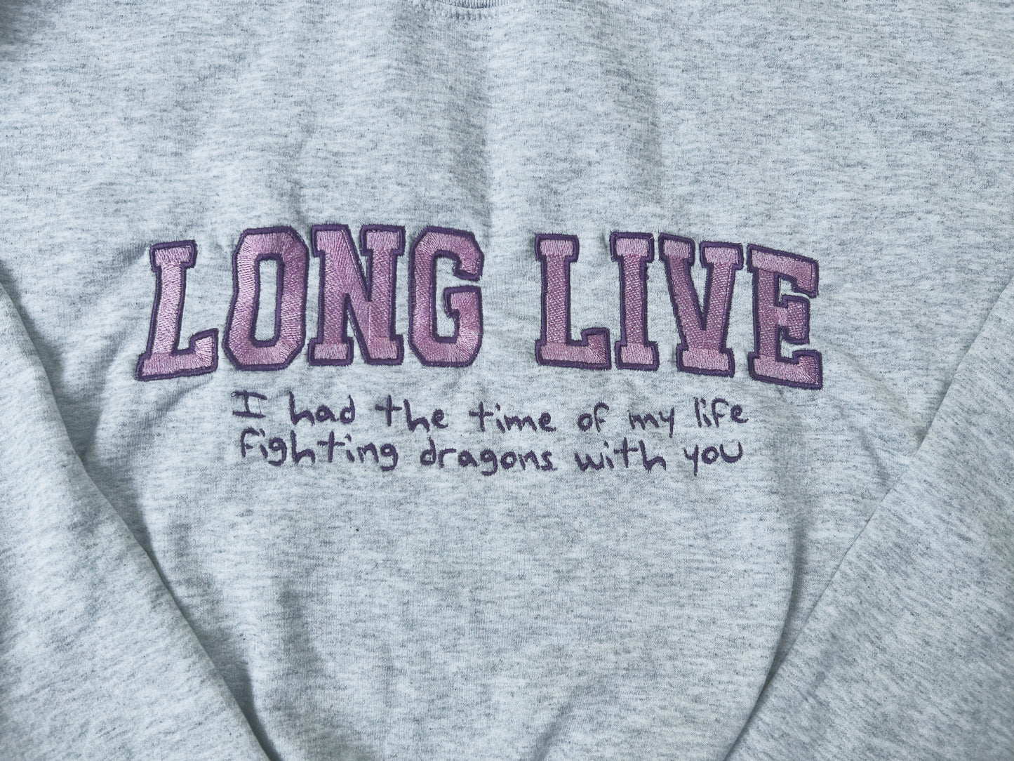 Long Live Embroidered Sweatshirt