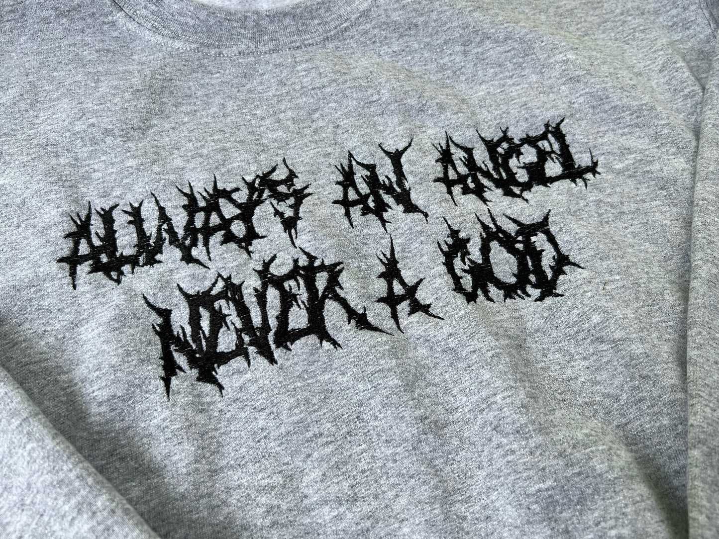 Not Strong Enough Embroidered Sweatshirt